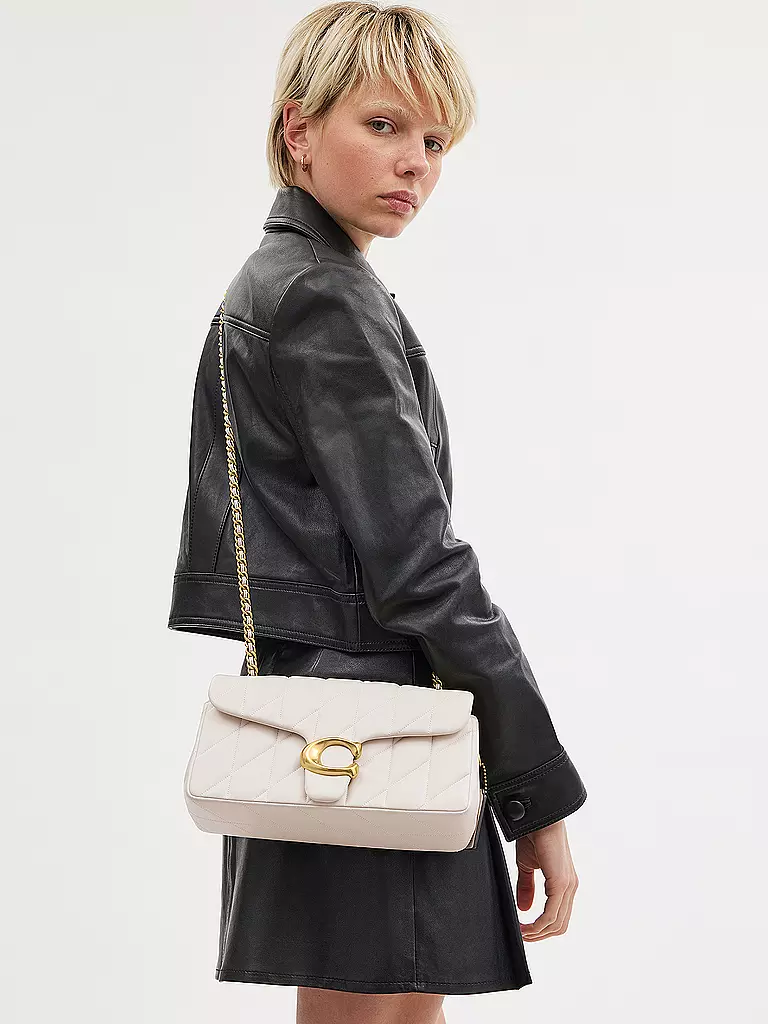 COACH Ledertasche - Umhängetasche TABBY creme