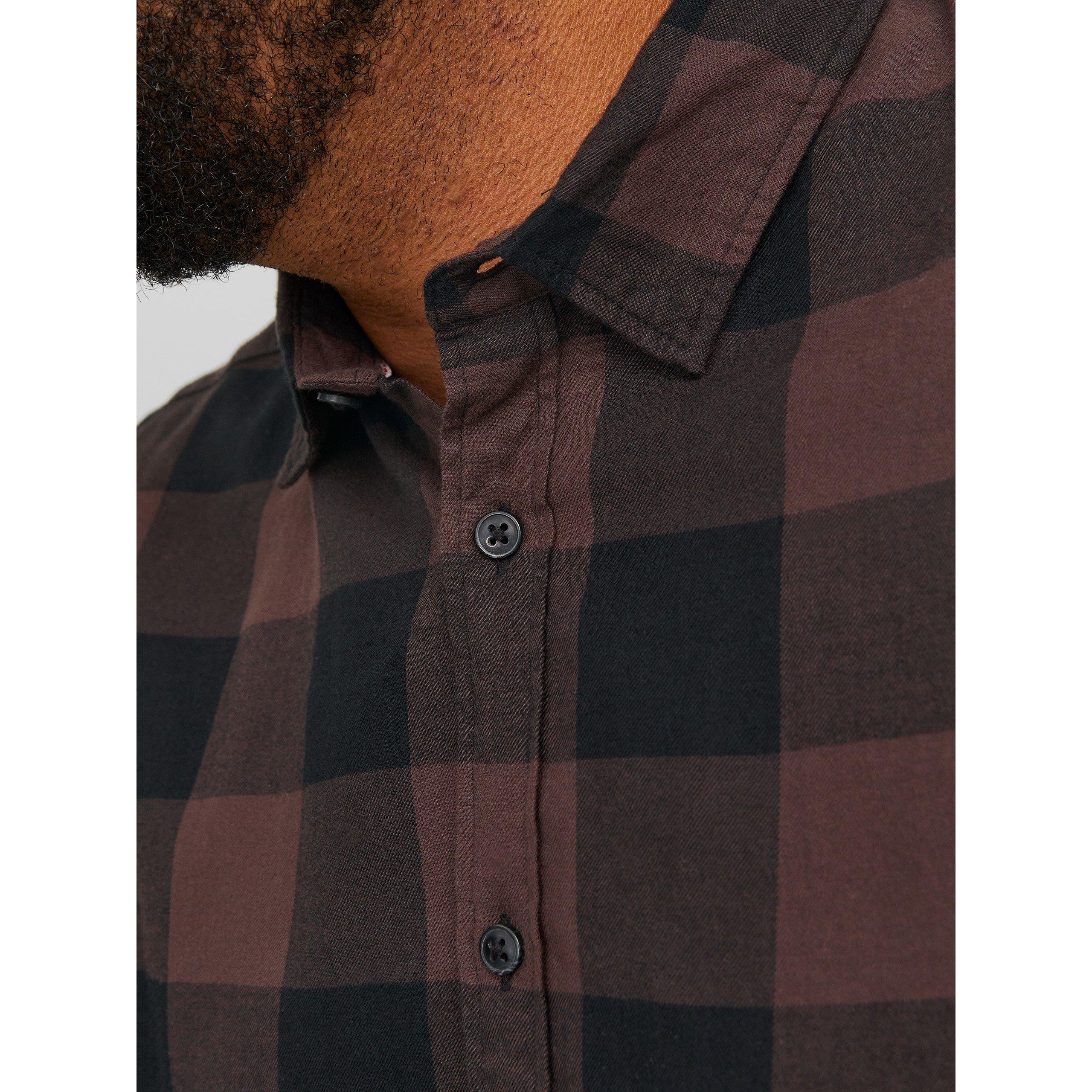 Jack and Jones Gingham Twill Checkered Shirt Mens Plus Size