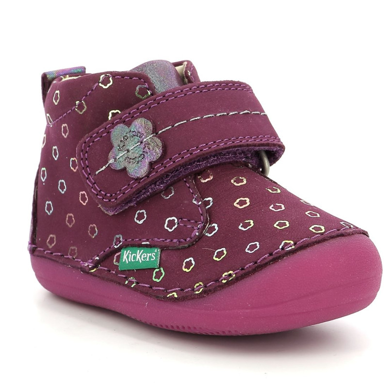 Kickers Kickers Sabio Prune à Fleurs