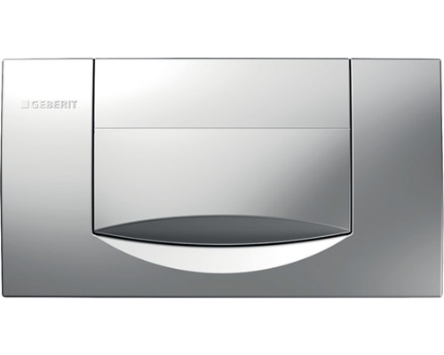 GEBERIT bedieningsplaat 200F, plaat chroom mat / knop chroom mat 115.222.46.1