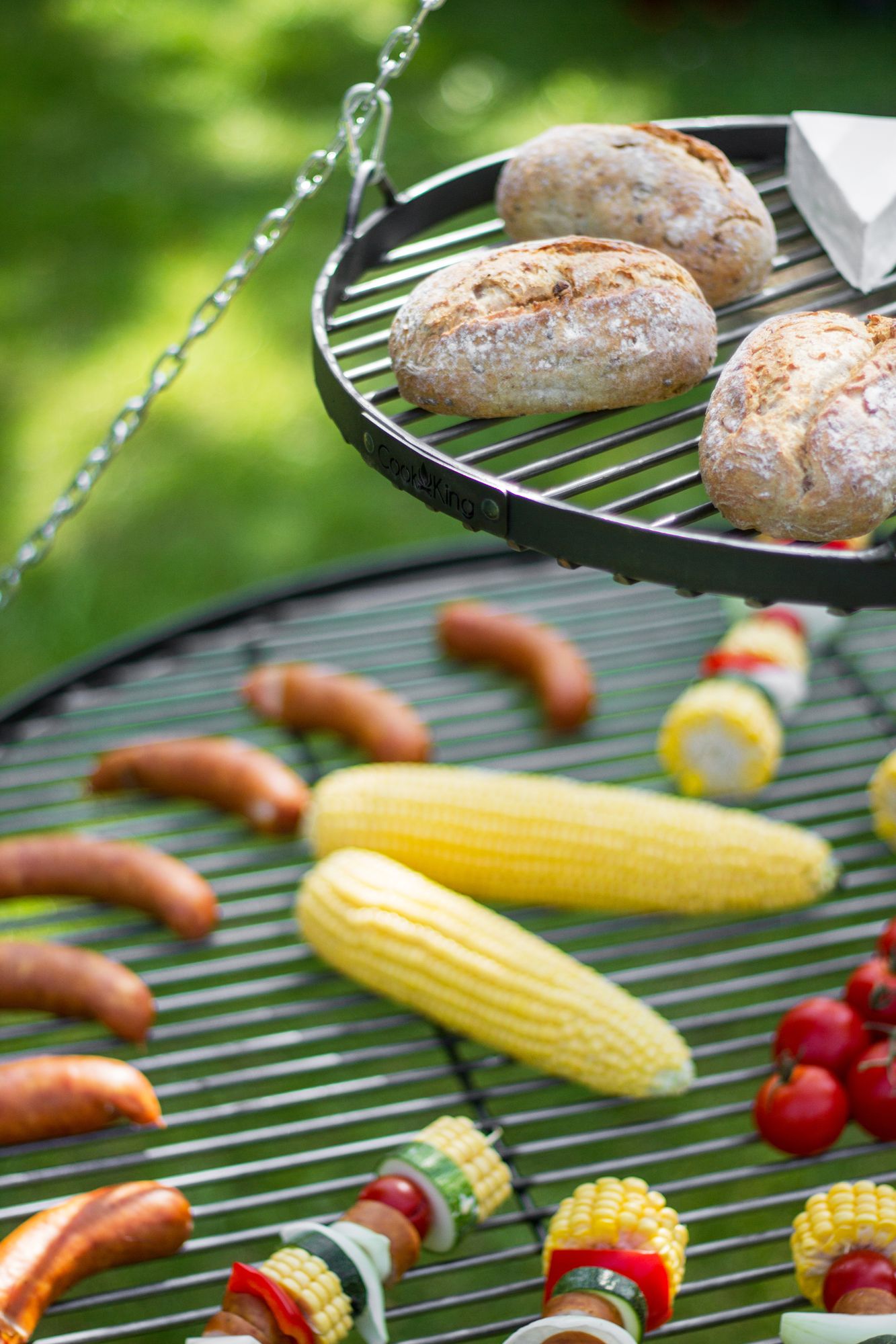 Grillrost aus Naturstahl 70 cm