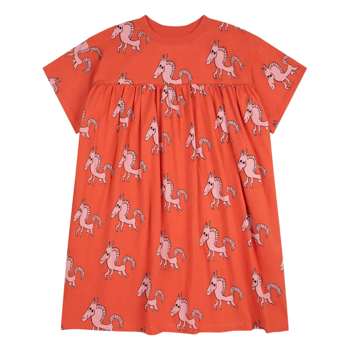 Bobo Choses Exclusivité Bobo Choses x Smallable - Robe Coton Bio Cheval Blanc | Terracotta