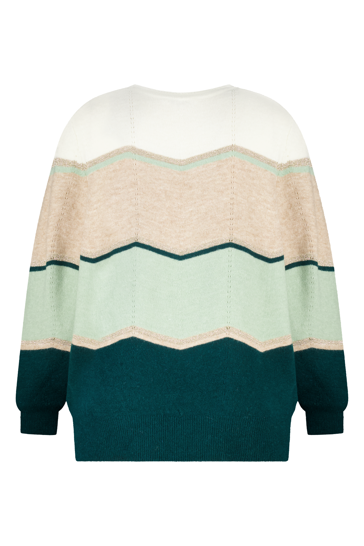 Trui met print en lurex Multi Mint