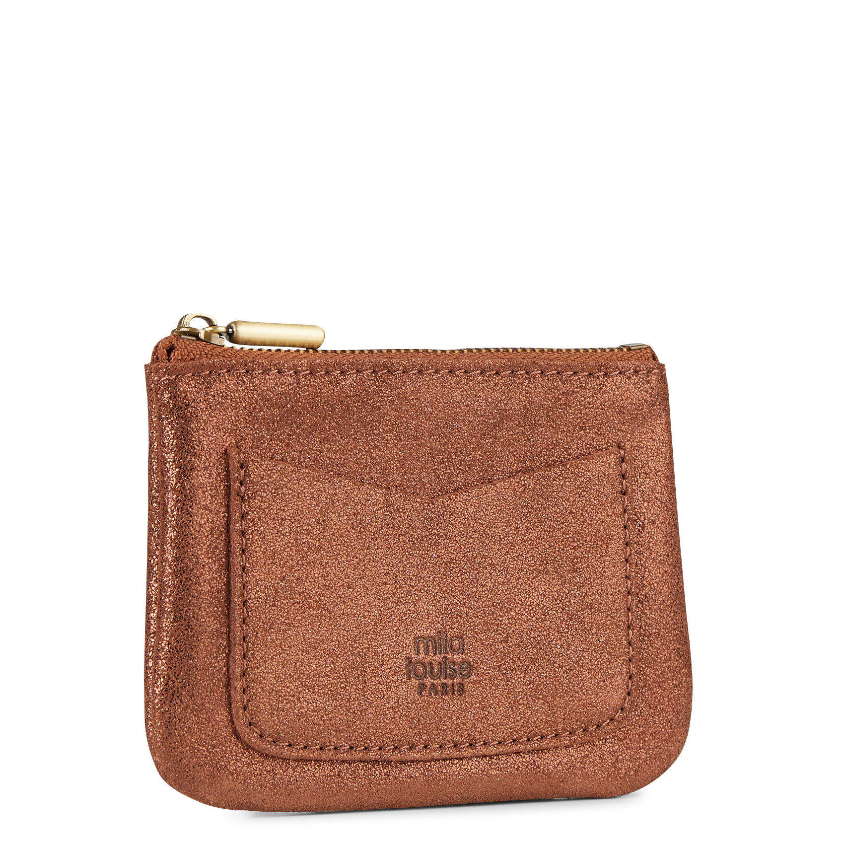 LIAS - Porte monnaie en cuir| Marron