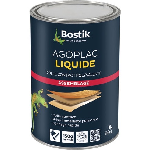 Colle néoprène Agoplac bois - liquide gel - 5L