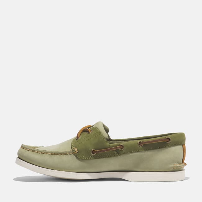 Scarpa da Barca Classic da Uomo in verde chiaro