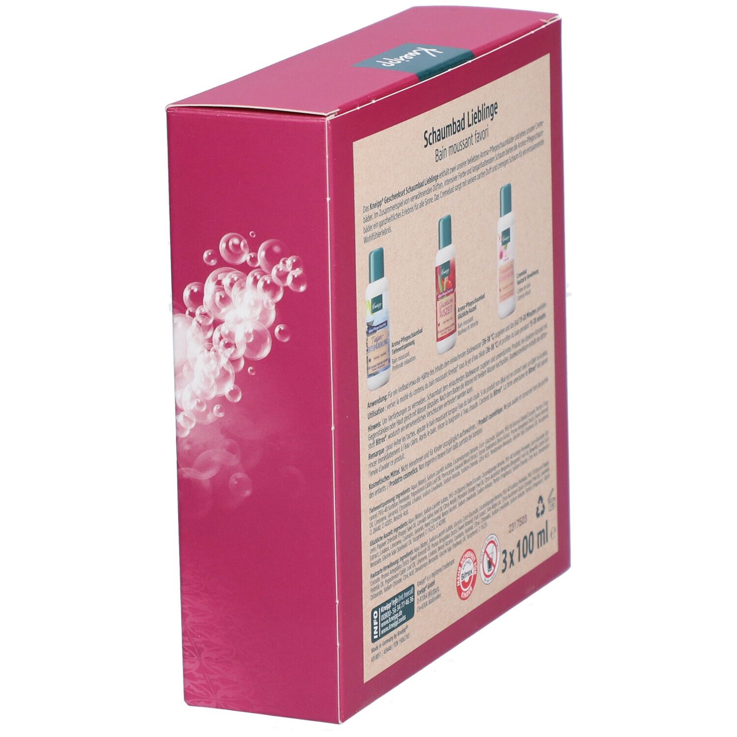 Kneipp Geschenkset Schaumbad Lieblinge