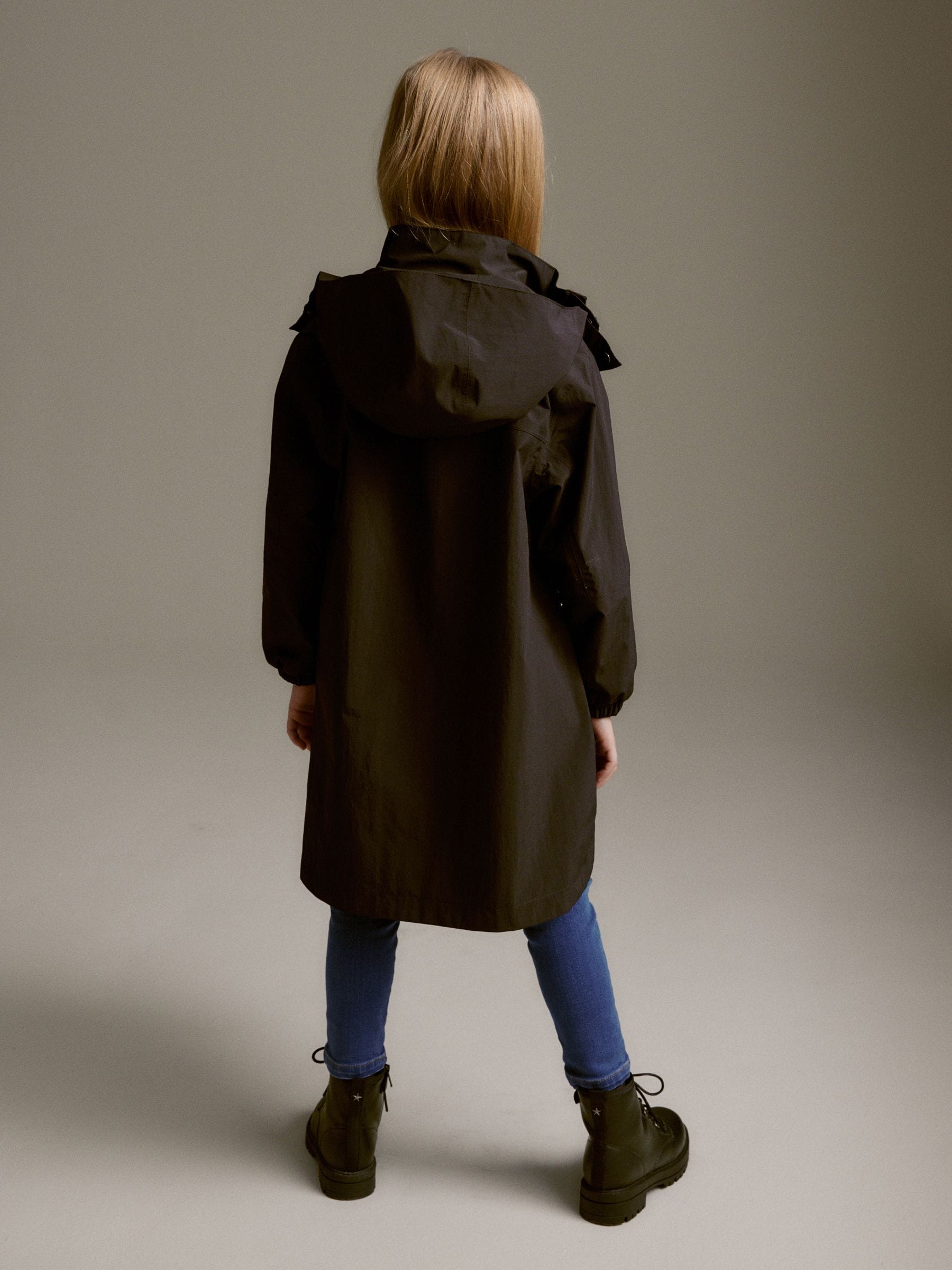 Zwart - Waterdichte Cagoule-jas (5-16jaar)