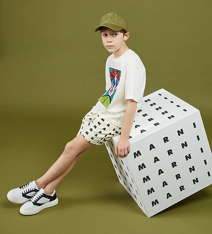 Marni Shorts - Beige m. Schwarz