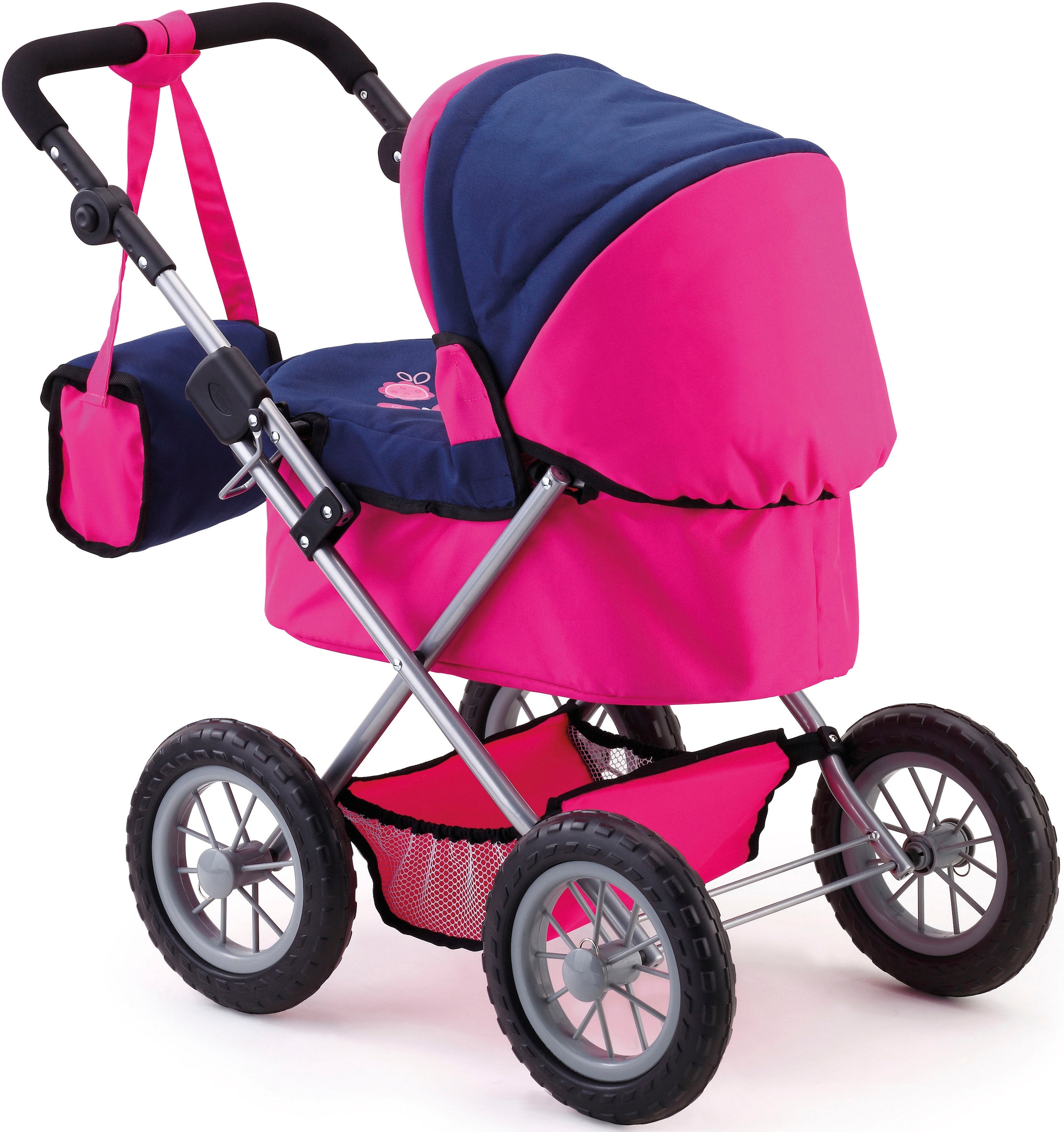 Bayer Puppenwagen »Trendy, pink/blau« inkl. Wickeltasche