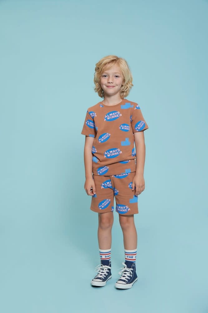 Sturdy Sturdy t-shirt aop - Run the Day hazelnoot