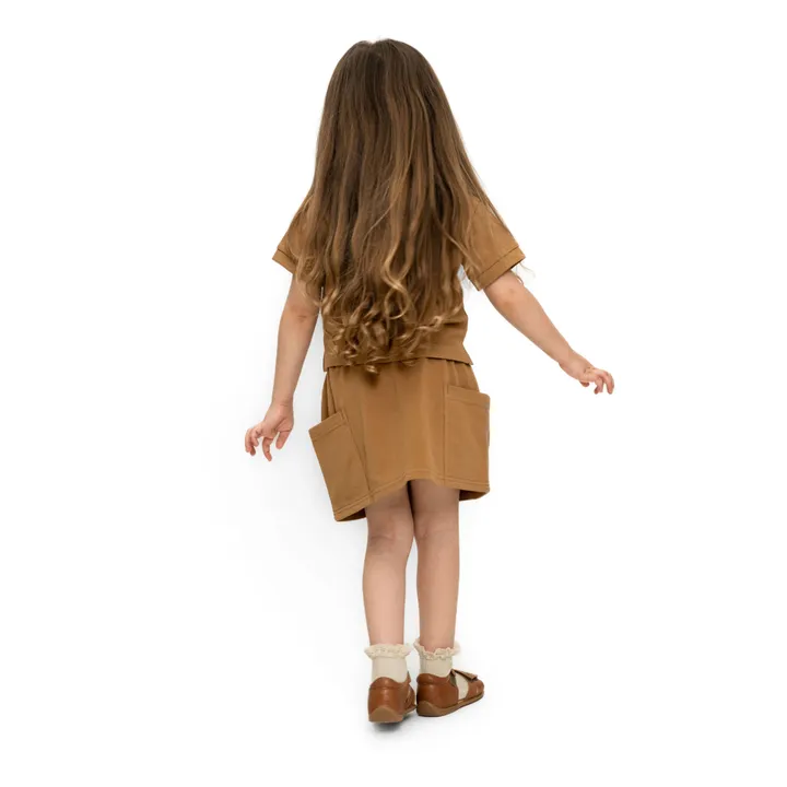 Minimalisma Jupe Coton Bio Edna | Caramel