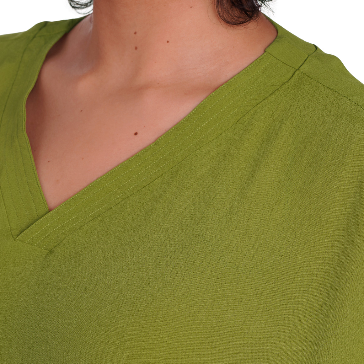 Gina Benotti Damen Bluse aus Viskose grün