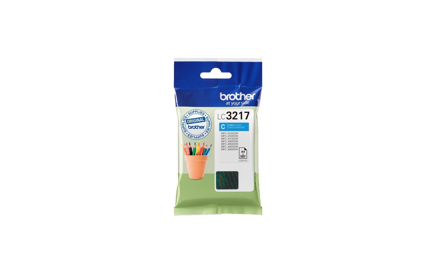 Tinte Brother LC-3217C CyanTinte, Cyan