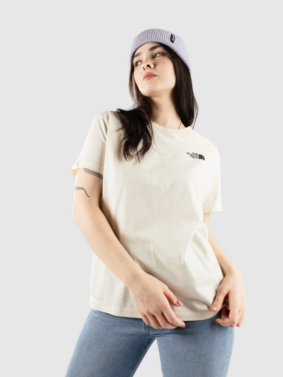 THE NORTH FACE Relaxed Redbox T-Shirt white dune