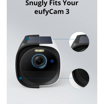 Eufy zwarte siliconehoes voor Eufycam 3 duo-pack