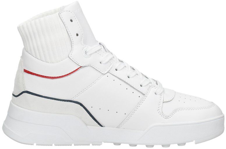 Tommy Hilfiger High Cut Seasonal Basket Sneaker wit