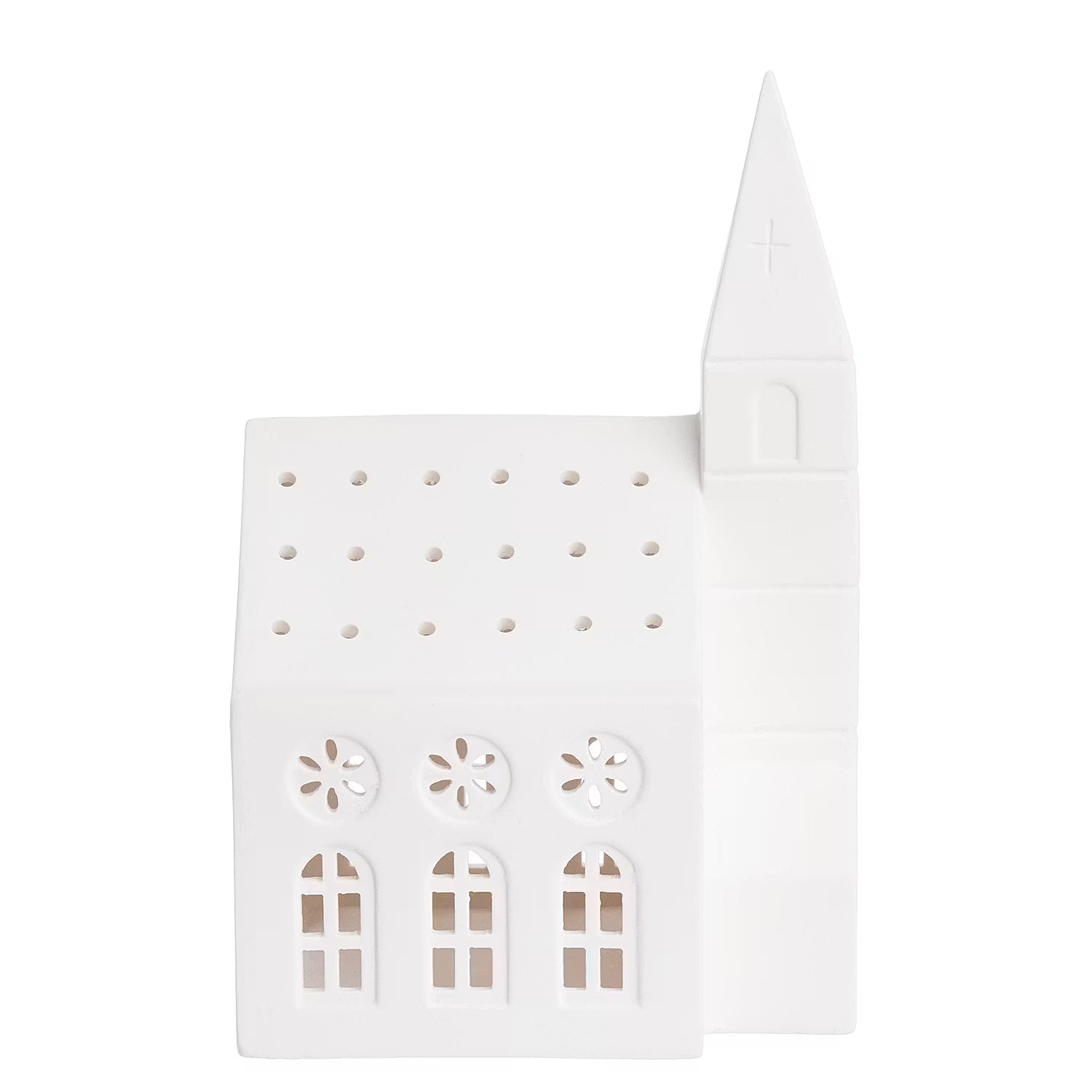 WHITE CHRISTMAS Teelichthaus Kirche