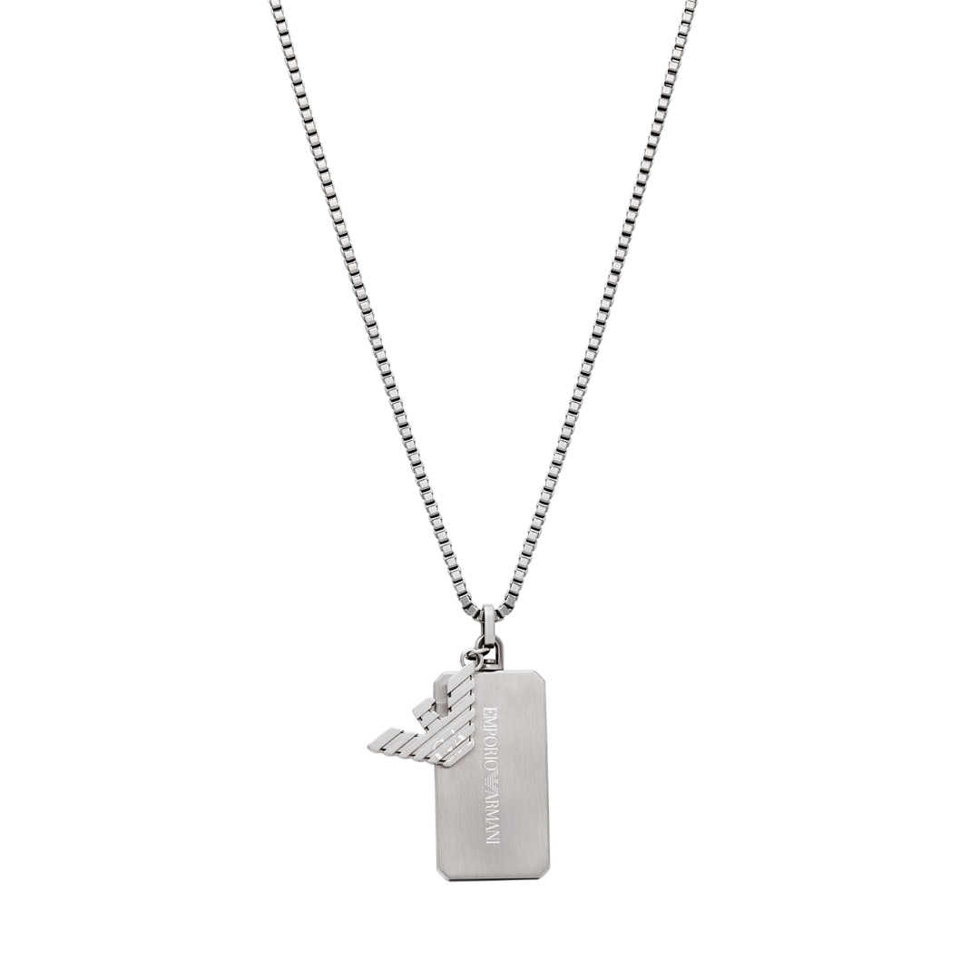 Emporio Armani Eagle Logo Kette Elemental Link Dog Tag