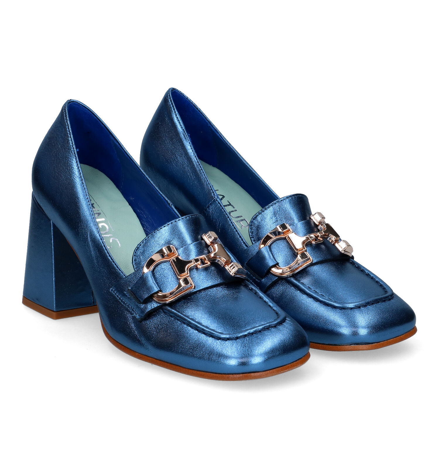 Enkelpumps blauw