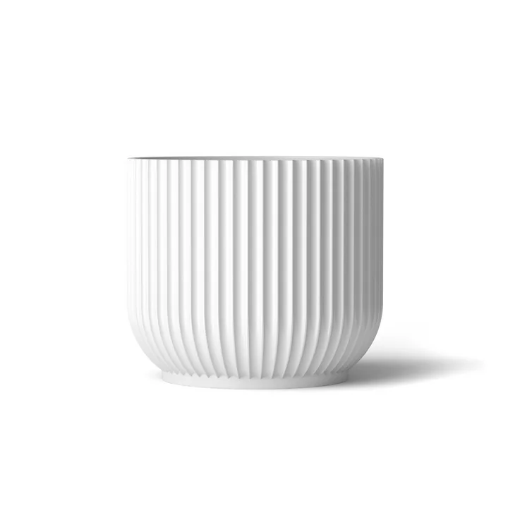 Lyngby Porcelæn - Blumentopf, weiss, M