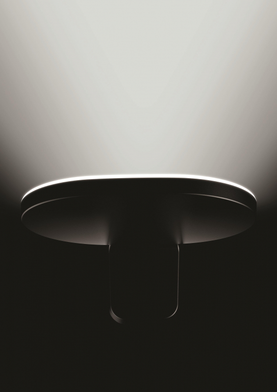 Flos Oplight W1 wandlamp LED satijn zwart