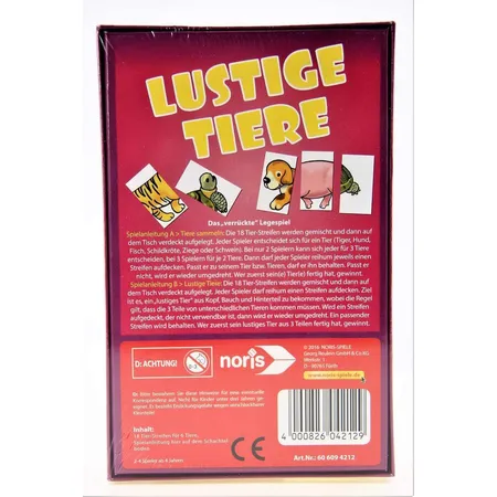 Noris Spiele Lustige Tiere, Reisespiel