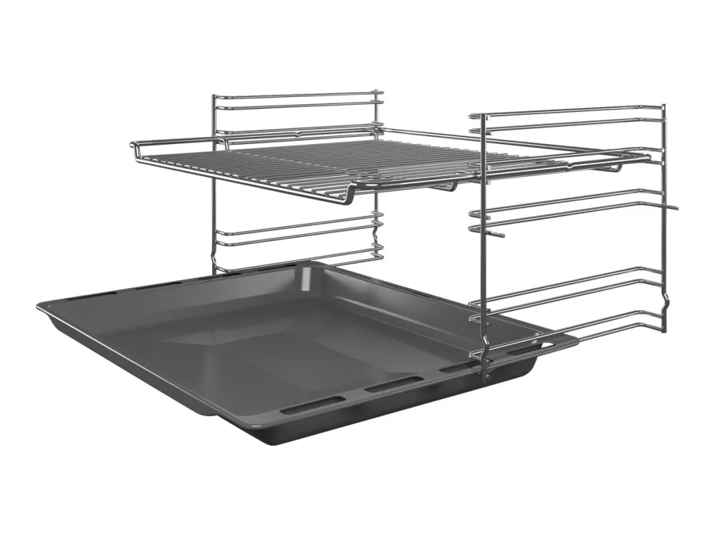 Siemens iQ300 HK9R3A220 - Komfur - fritstående - bredde: 60 cm - dybde: 60 cm - højde: 85 cm - med selv-rengøring - Klasse A - hvid