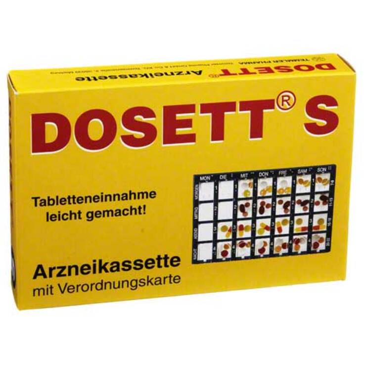 Dosett S Arzneikassette blau, 1 St