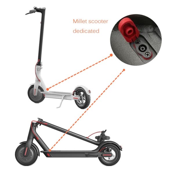 For Xiaomi M365/Pro ladeport+Beskyttelsesreservedel