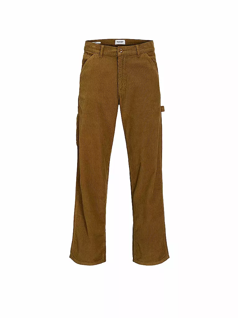 JACK & JONES Cordhose Flared Fit JJSTEDDIE braun