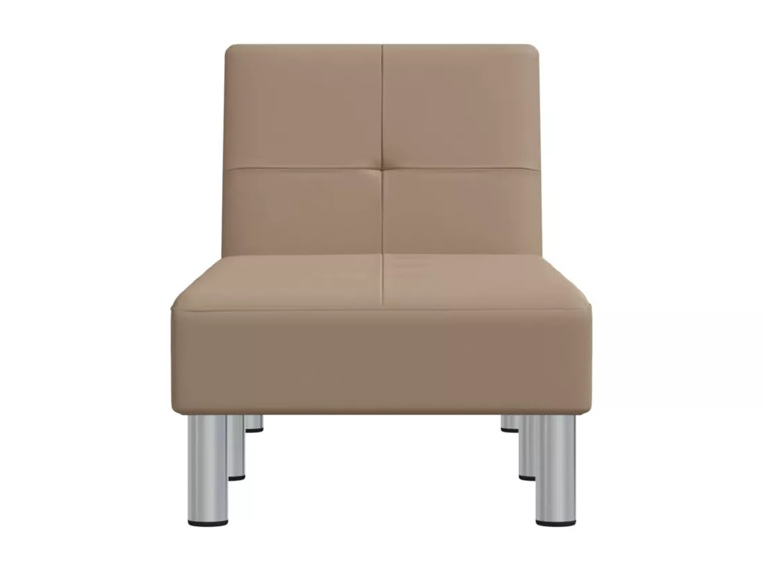 Prolenta Premium - Chaise longue capuccino similicuir