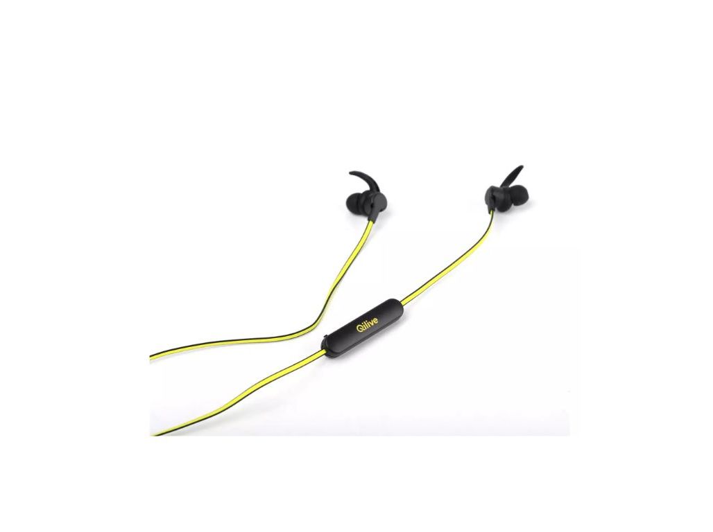 AURICULARES BLUETOOTH QILIVE Q.1668 SPORT PRETO/AMARELO