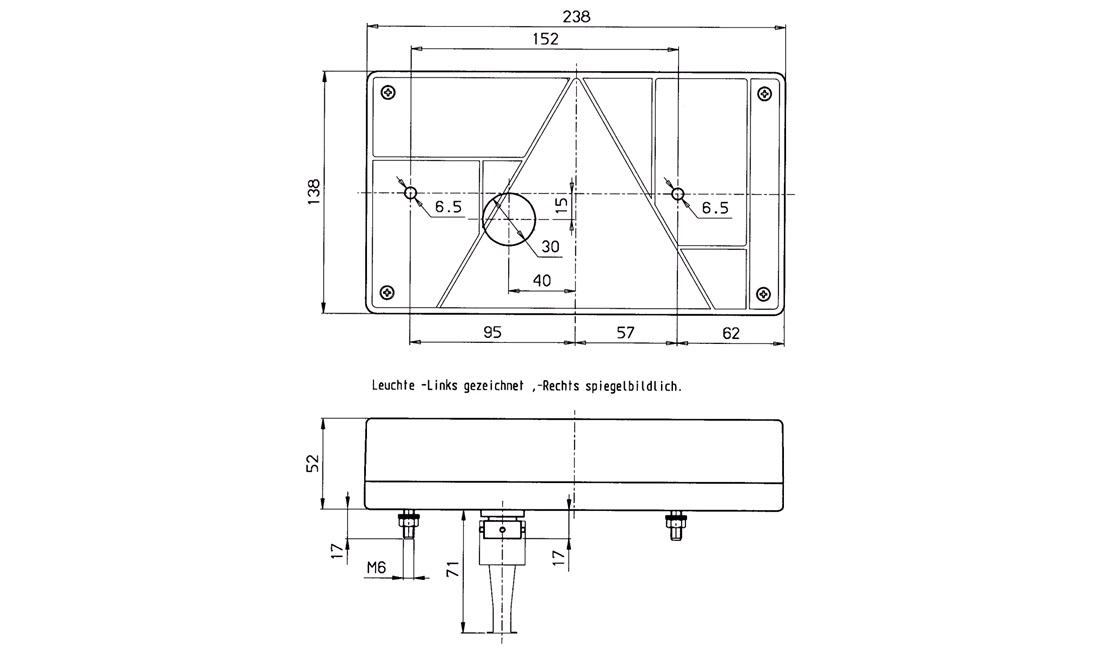 Baglygte Jokon 595 højre