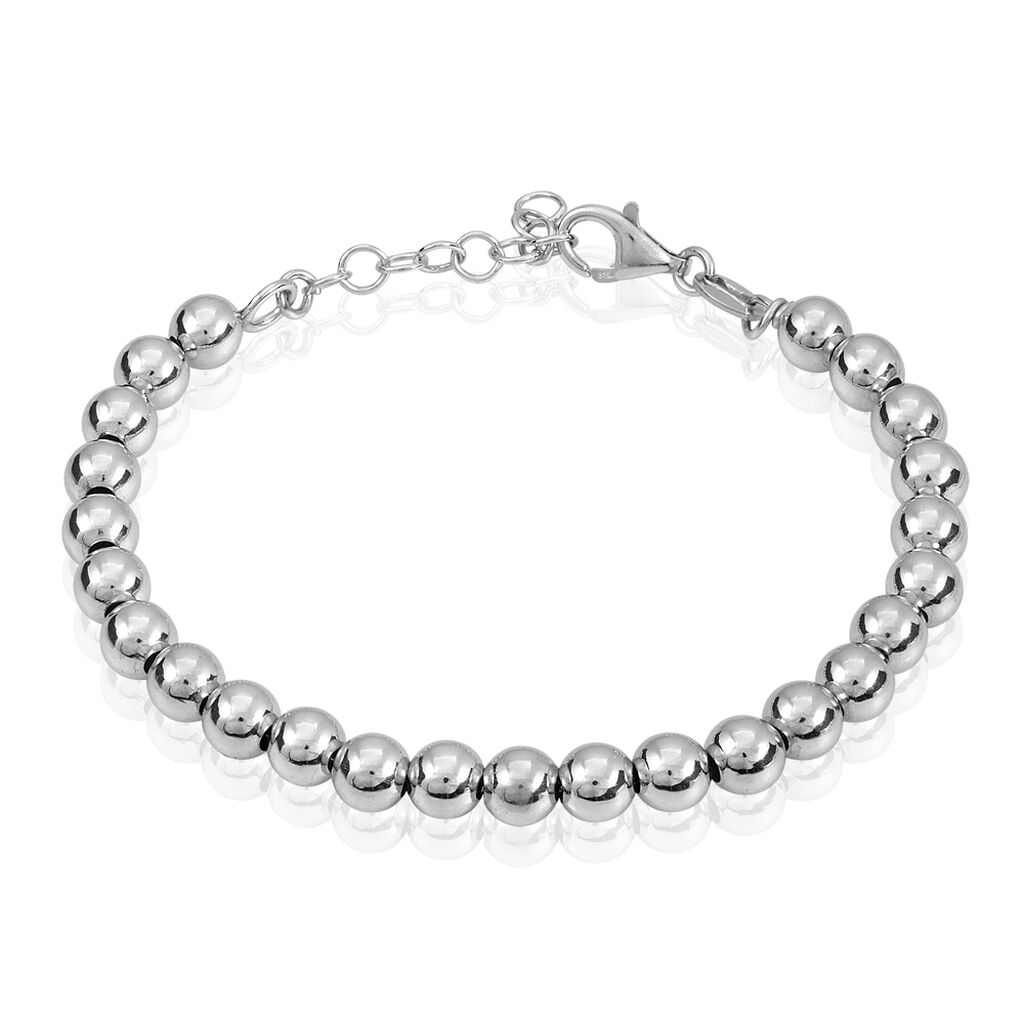 Bracelet Ciska Argent Blanc