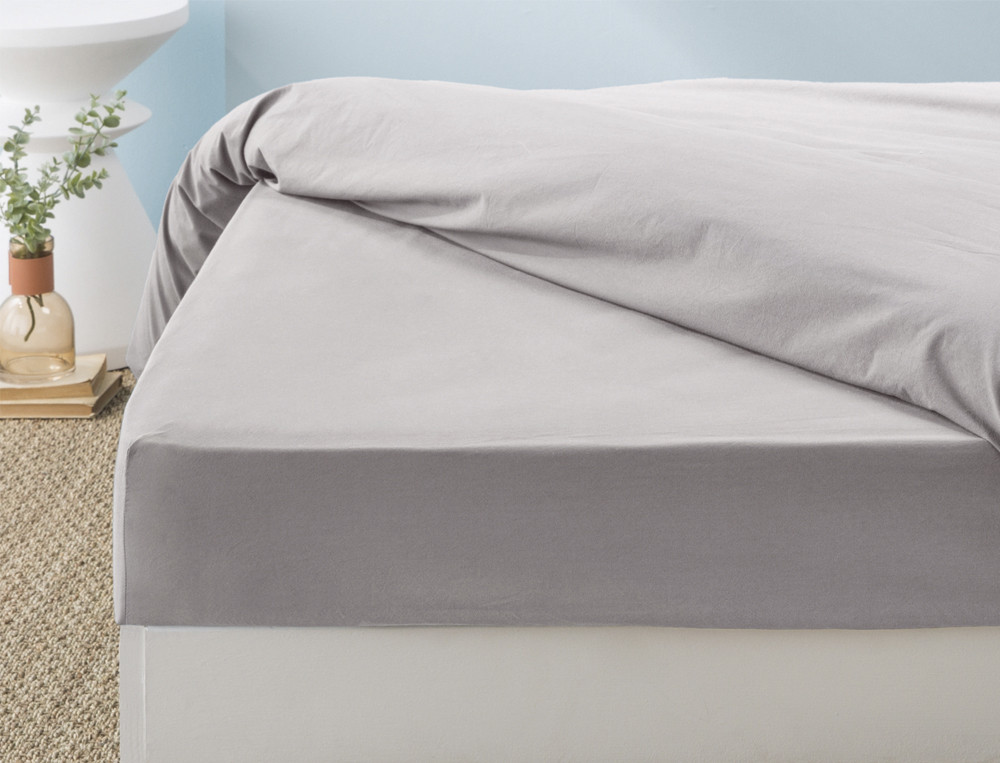 Drap-housse-Percale lavée
