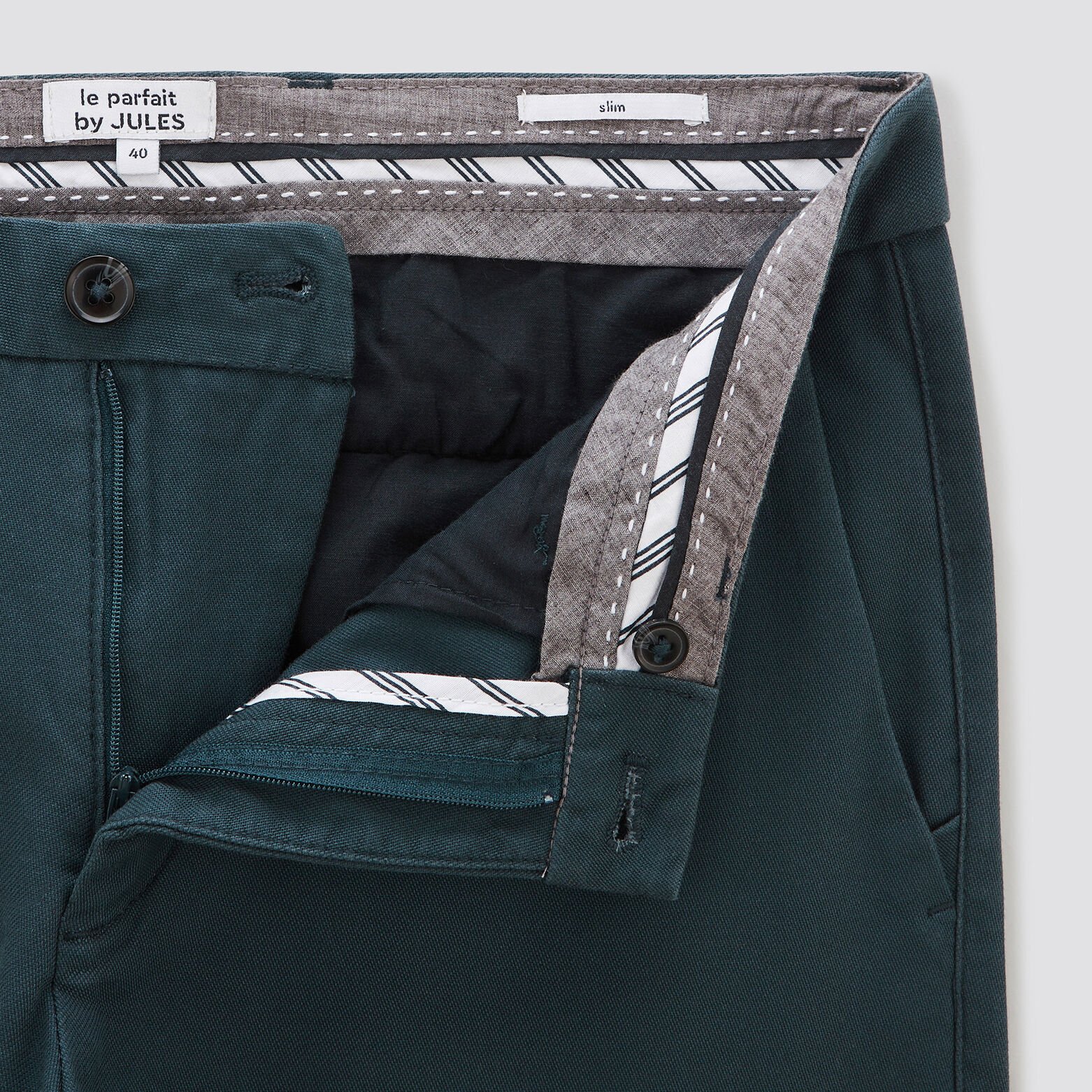 Pantalon chino slim urbain 'le parfait by JULES' Bleu