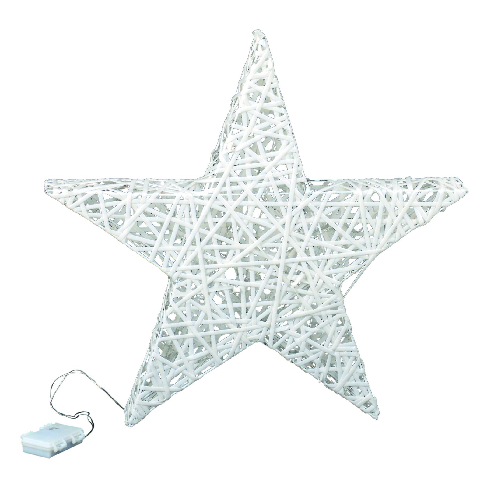 LED-Deko-Stern - weiß - 48 cm hoch
