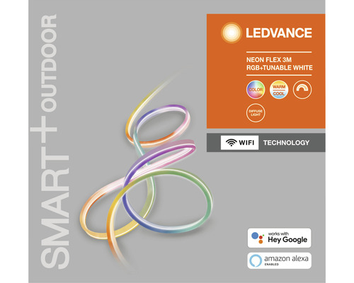 Ledvance Smart+ Outdoor WIFI Neon Flex LED-strip RGBW 3 m 15W 520 lm 2000-6500K instelbaar wit IP44