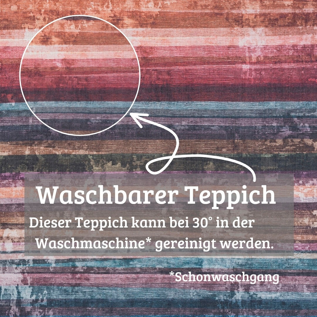 GOODproduct Teppich »Nivah, LAGERRÄUMUNG!« rechteckig 8 mm Höhe Flachgewebe, modern gestreift,  In- und Outdoor geeignet