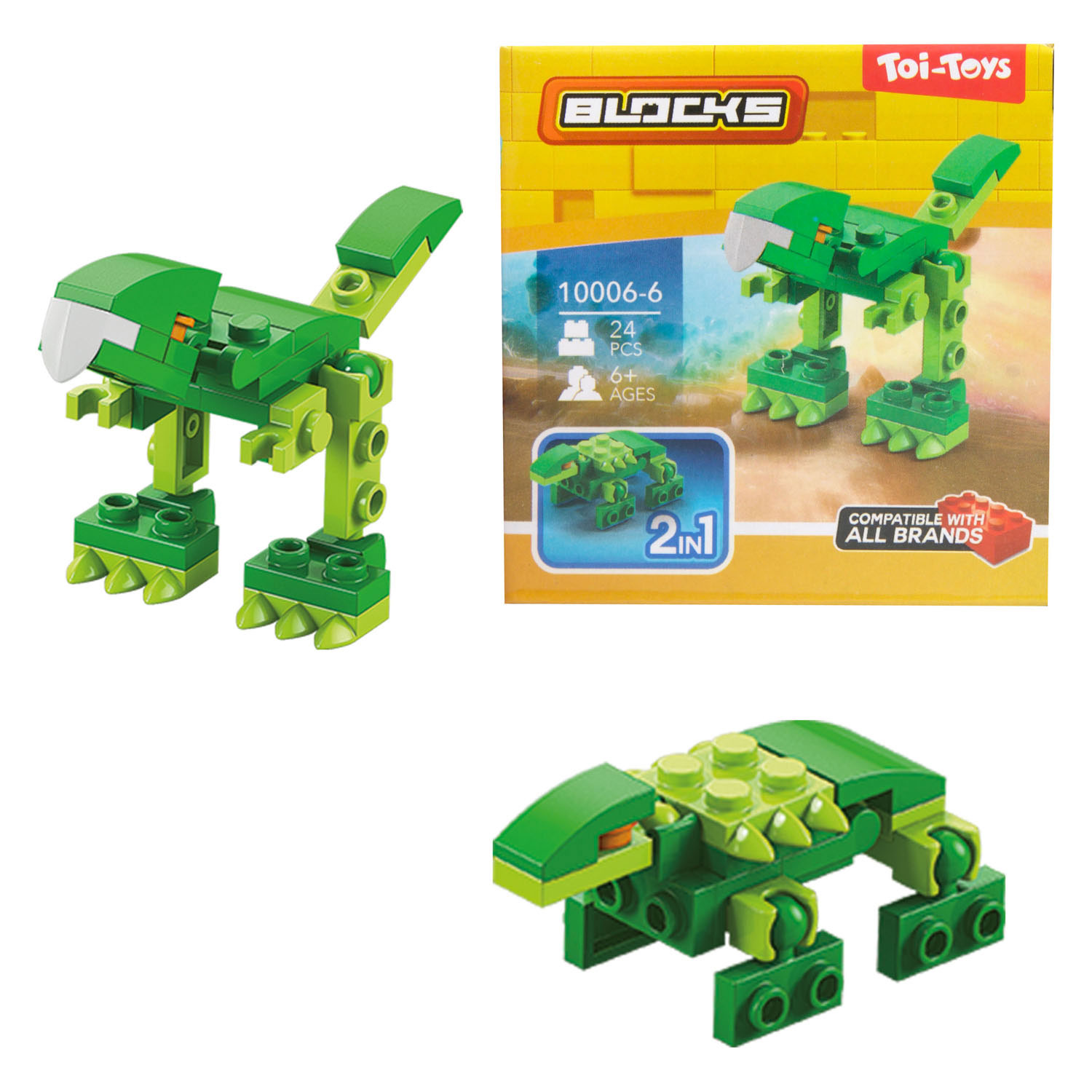 Blocks Bouwstenen Dino Robot