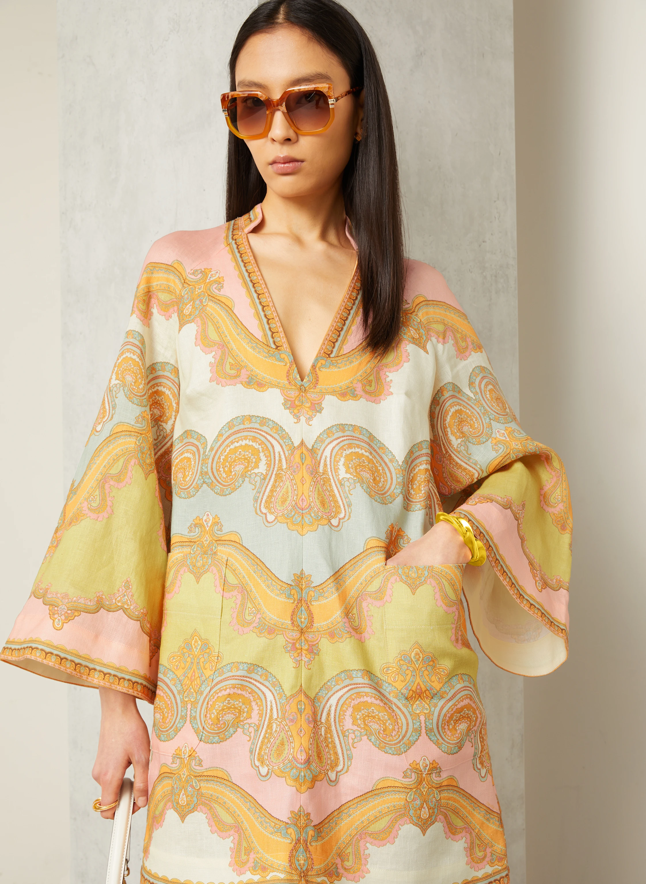 ZIMMERMANN Kleid aus Leinen