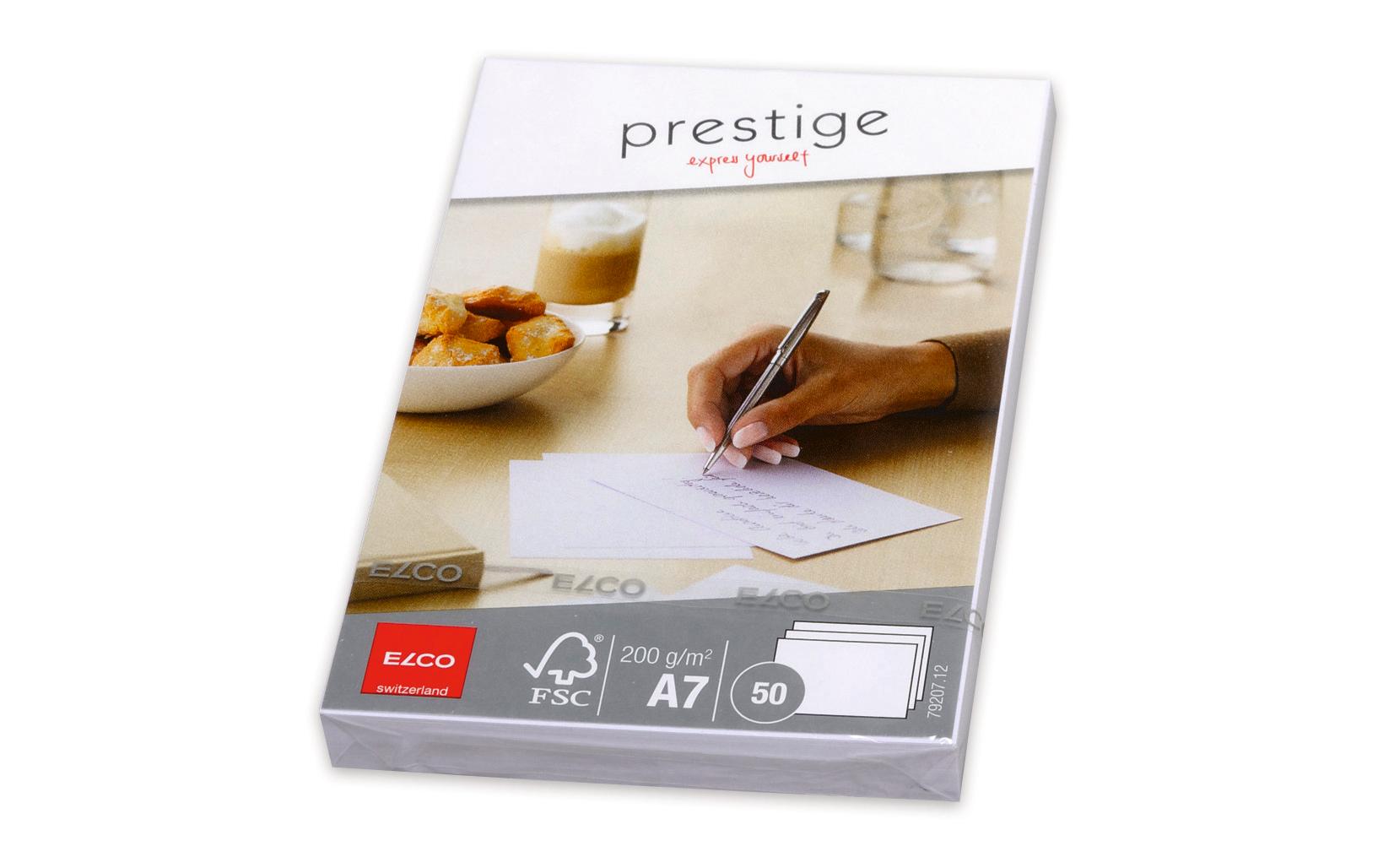 Blankokarte Prestige A7, 50 StückSchreibkarten