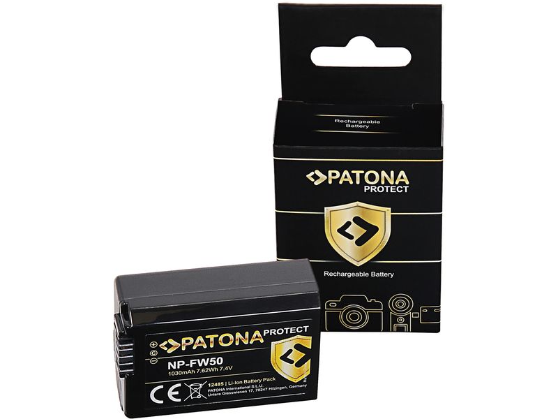 Patona PROTECT Akku für Sony NP-FW50 PROTECT Batteriesatz für Sony