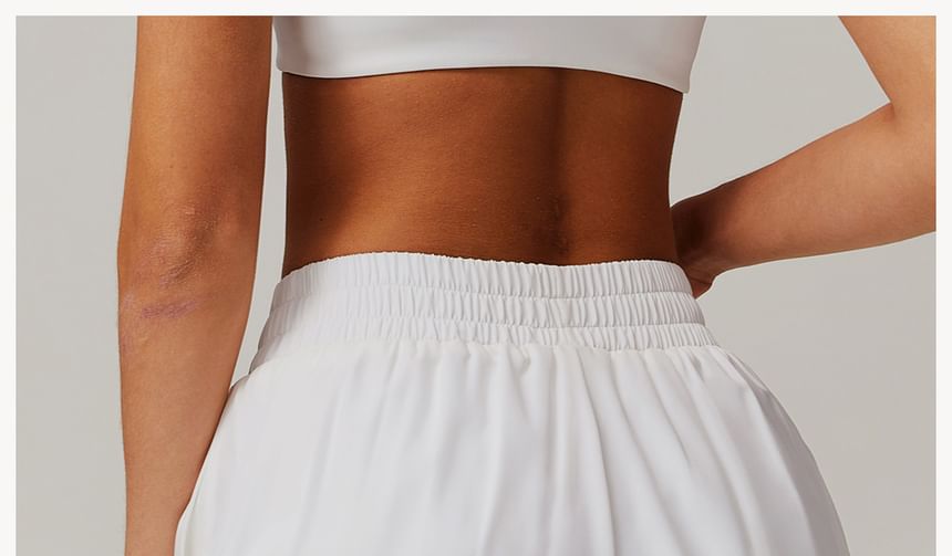 Skinniano - Elastische, effen hardloopshorts