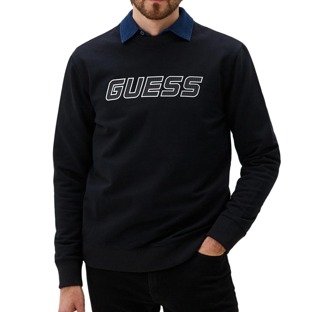 Morgan Sweat Noir Homme GUESS Zubin