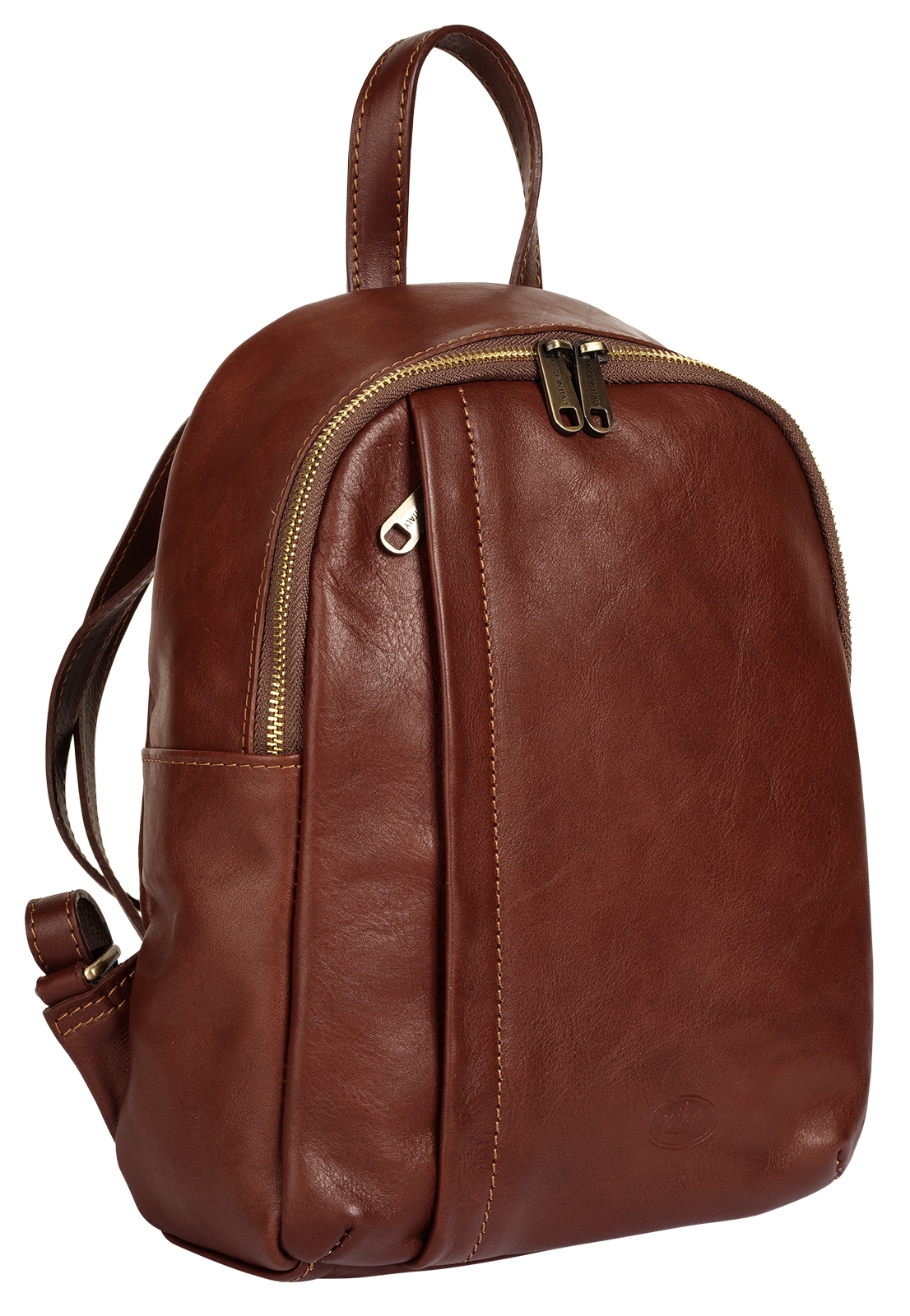 Piké Cityrucksack echt Leder, Made in Italy