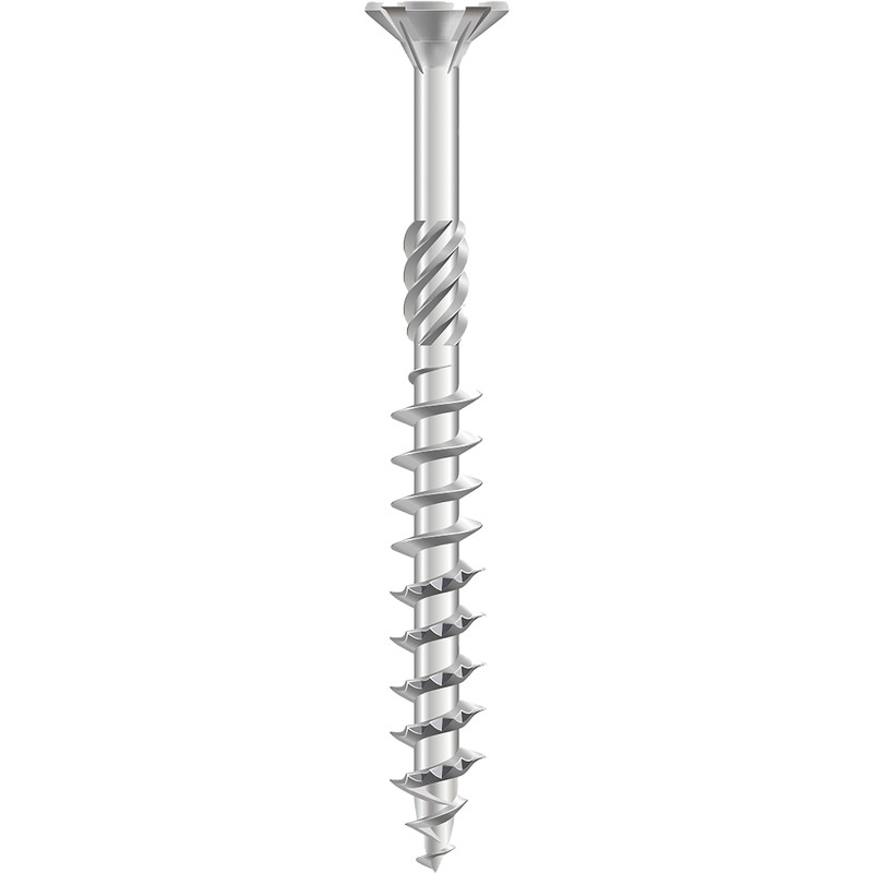 Dynaplus universele schroeven platkop deeldraad verzinkt 6x60/35mm PZ3