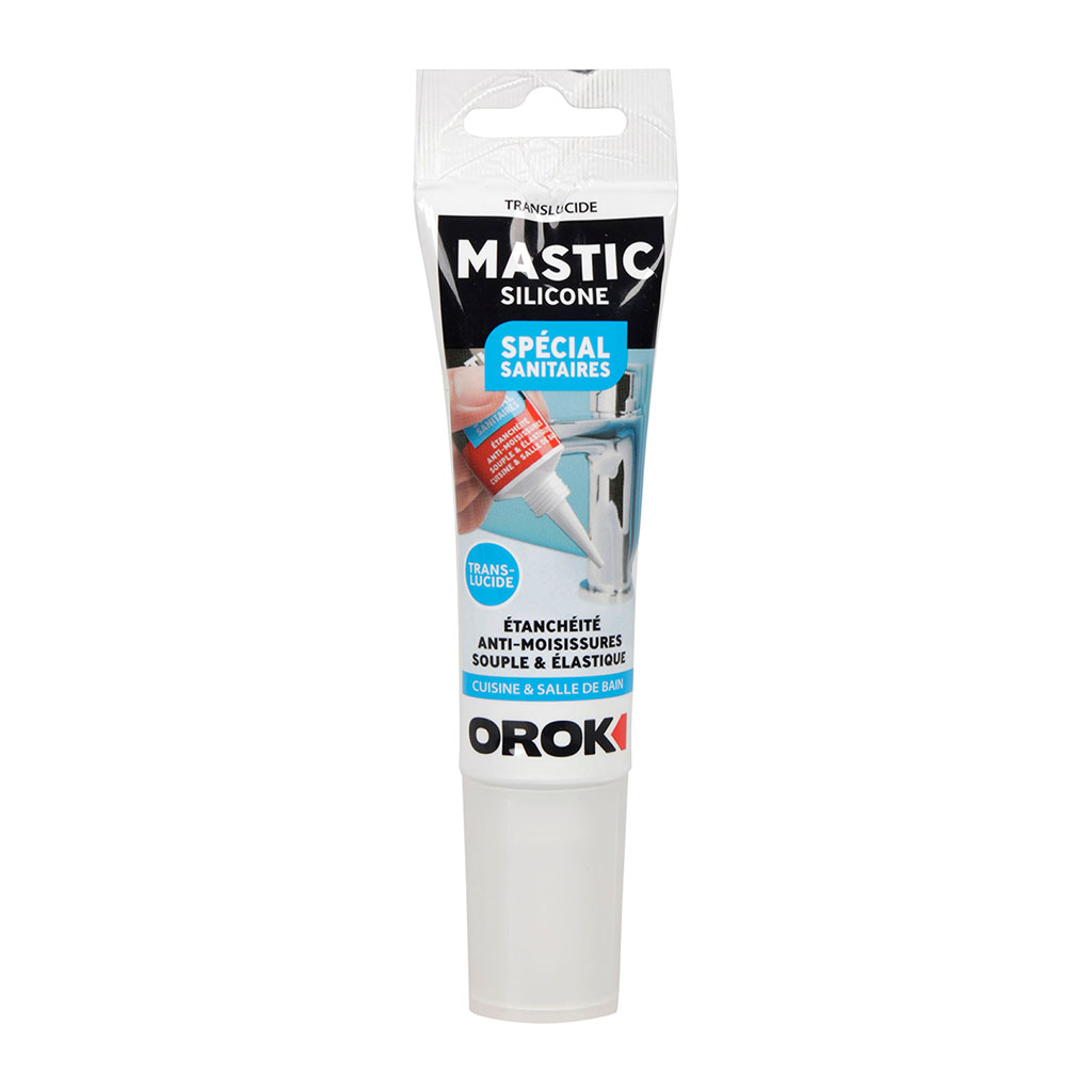 Tube de silicone spécial sanitaire transparent 85ml