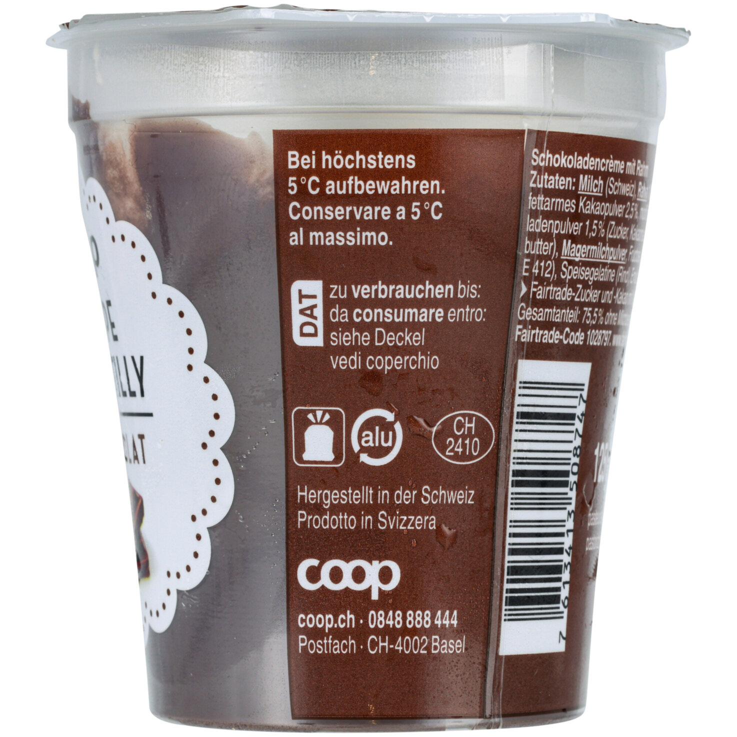 Fairtrade Coupe Chantilly Choco 2x125g